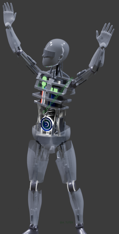 Modular Whole Body Control (WBC) of Humanoid Robots with ROS