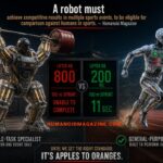 Human vs. Robot comparison in sports